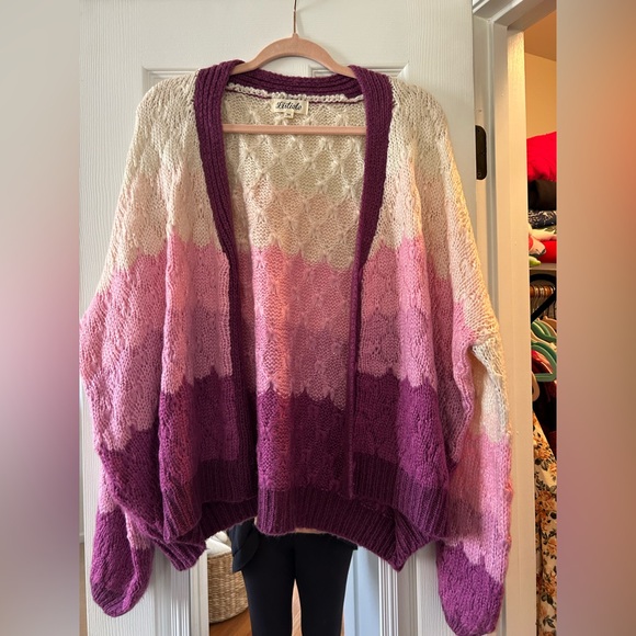 Purple ombré cardigan - Picture 1 of 2